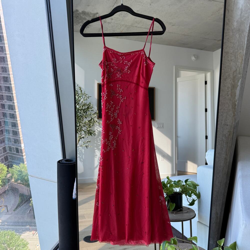 BCBGMaxAzria Vintage Beaded Slip Dress - Picture 2 of 7